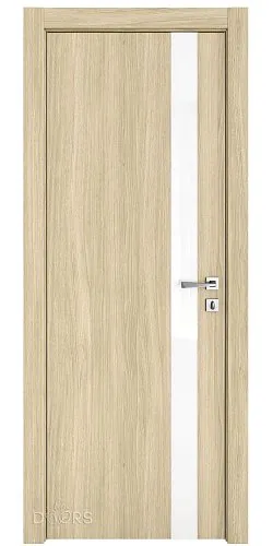 ШИ дверь DO-607 Дуб светлый/стекло Белое