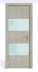 Дверь DO-508 Серый дуб/стекло Белое Скидка 50 %!