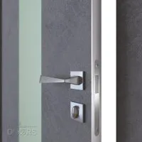 Дверь межкомнатная DO-510 Бетон темный/Снег