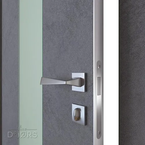 Дверь межкомнатная DO-510 Бетон темный/Снег