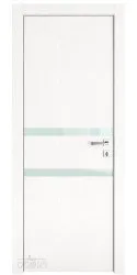 ШИ дверь DO-613 Жемчуг/стекло Белое