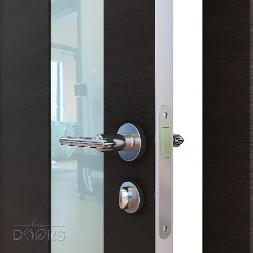 ШИ дверь DO-604 Венге горизонтальный/стекло Белое