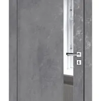 Дверь межкомнатная DO-507 Бетон темный/Зеркало