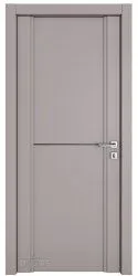 Дверь межкомнатная DG-M-5 Серый бархат/молдинг черный