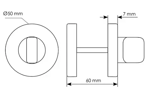 Завертка сантехническая LUX-WC-R5 BIA