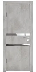 ШИ дверь DO-613 Бетон светлый/Зеркало