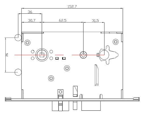 Электронный гостиничный замок HSU-9936-G
