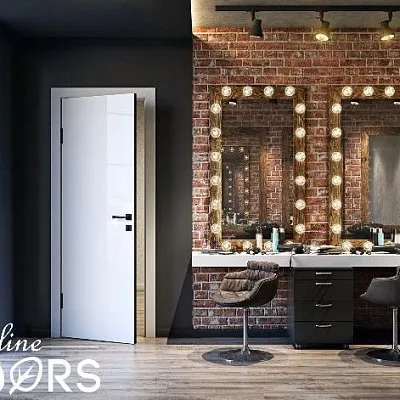 Белые глянцевые двери