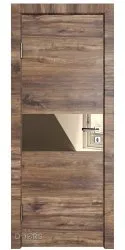 Дверь межкомнатная DO-501 Лофт темный/зеркало Бронза
