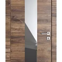 Дверь межкомнатная DO-510 Лофт темный/Зеркало