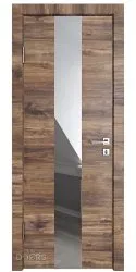 Дверь межкомнатная DO-510 Лофт темный/Зеркало