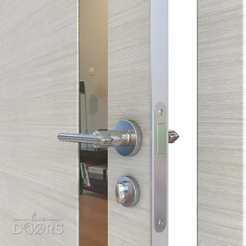 ШИ дверь DO-607 Ива светлая/зеркало Бронза