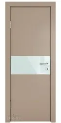 ШИ дверь DO-601 Латте софт/стекло Белое
