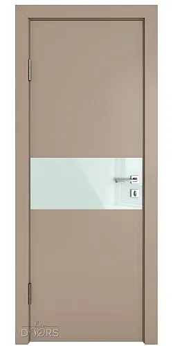ШИ дверь DO-601 Латте софт/стекло Белое