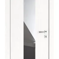 Дверь межкомнатная DO-510 Жемчуг/Зеркало