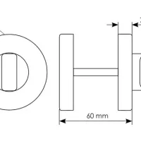 Завертка сантехническая LUX-WC-R5 OTL