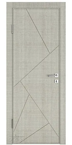 Дверь межкомнатная Прима Серый дуб