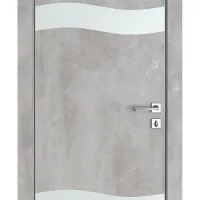 Дверь межкомнатная DO-503 Бетон светлый/Снег