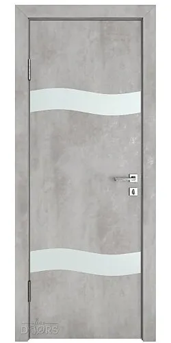 Дверь межкомнатная DO-503 Бетон светлый/Снег