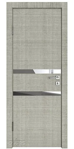 Дверь межкомнатная DO-513 Серый дуб/Зеркало
