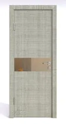 Дверь межкомнатная DO-509 Серый дуб/зеркало Бронза