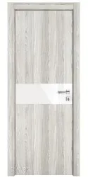Дверь межкомнатная DO-509 Айс/стекло Белое