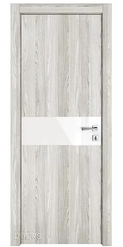 Дверь межкомнатная DO-509 Айс/стекло Белое