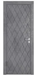 Дверь межкомнатная Рим Бетон темный