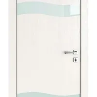 ШИ дверь DO-603 Белый ясень/стекло Белое