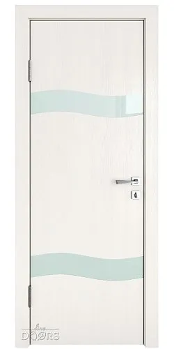 ШИ дверь DO-603 Белый ясень/стекло Белое