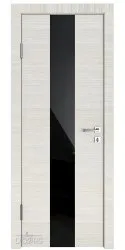 ШИ дверь DO-610 Ива светлая/стекло Черное