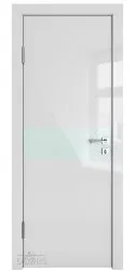 ШИ дверь DO-609 Серый глянец/стекло Белое