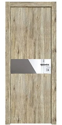 ШИ дверь DO-609 Рустик натуральный/Зеркало