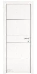 Дверь межкомнатная DG-517 Жемчуг/молдинги светлые