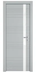 Дверь межкомнатная DO-514 Силк маус/стекло Белое