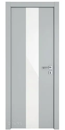 Дверь межкомнатная DO-510 Силк маус/стекло Белое
