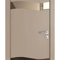 Дверь межкомнатная DO-503 Латте софт/зеркало Бронза