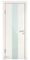 Дверь межкомнатная DO-510 Белый ясень/стекло Белое