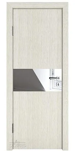 ШИ дверь DO-601 Белая лиственница/Зеркало