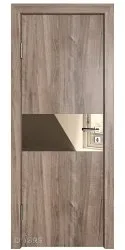 ШИ дверь DO-601 Орех седой светлый/зеркало Бронза