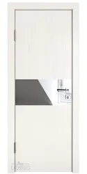 Дверь межкомнатная DO-501 Белый ясень/Зеркало