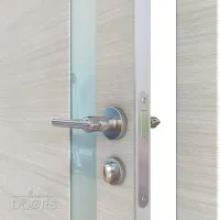 ШИ дверь DO-607 Ива светлая/стекло Белое