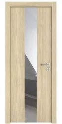 Дверь межкомнатная DO-510 Дуб светлый/Зеркало