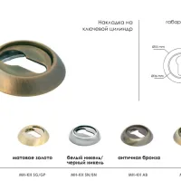 Накладка на евроцилиндр MH-KH SG/GP