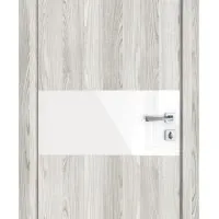 Дверь межкомнатная DO-501 Айс/стекло Белое