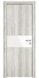 Дверь межкомнатная DO-501 Айс/стекло Белое