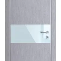 ШИ дверь DO-601 Металлик/стекло Белое