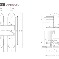Петля скрытая HH-4 PG
