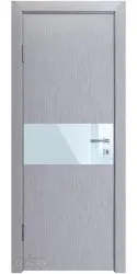 ШИ дверь DO-601 Металлик/стекло Белое