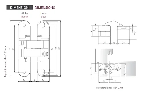 Петля скрытая HH-4 PG